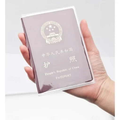 Travel Waterproof Dirt Passport Holder Cover Wallet Transparent PVC ID Card Holders Business Credit Card Holder Case Pouch