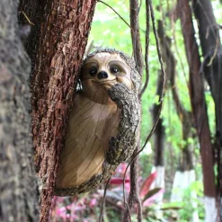 Tree Hanging Sculpture - Fun Resin Art Animal Ornaments - Patio Yard Lawn & Garden Outdoor Decorative Statues
