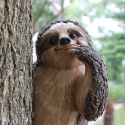 Tree Hanging Sculpture - Fun Resin Art Animal Ornaments - Patio Yard Lawn & Garden Outdoor Decorative Statues