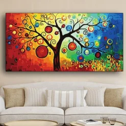 Tree of life by Gustav Klimt Reproductions Wall Art Picture Scandinavian Canvas Poster and Print Painting for Modern Living Room