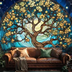 Tree of Life Hanging Tapestry Wall Art Large Tapestry Mural Decor Photograph Backdrop Blanket Curtain Home Bedroom Living Room Decoration