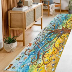 Tree of Life Non-Slip Floor Mat Oil Proof Rug Indoor Outdoor Mat Bedroom Decor Bathroom Mat Entrance Rug Door Mat