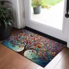 Tree of Life Painting Doormat Floor Mats Washable Rugs Kitchen Mat Non-Slip Oil Proof Rug Indoor Outdoor Mat Bedroom Decor Bathroom Mat Entrance Rug