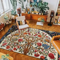 Tree of Life Vintage Area Rug Kitchen Mat Non-Slip Oil Proof Floor Mat Livingroom Rug Indoor Outdoor Mat Bedroom Decor Bathroom Mat Entrance Rug Door Mat