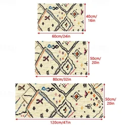 Tribal Pattern Area Rug Kitchen Mat Non-Slip Oil Proof Floor Mat Livingroom Rug Indoor Outdoor Mat Bedroom Decor Bathroom Mat Entrance Rug Door Mat