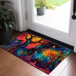 Trippy Psychedelic Monster Doormat Non-Slip Oil Proof Rug Indoor Outdoor Mat Bedroom Decor Bathroom Mat Entrance Rug Door Mat