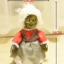 Ugly Dolls, Halloween Scary Doll Voice-activated Battery Powered Creepy Dolls Halloween Prop for Party Haunted House