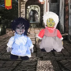 Ugly Dolls, Halloween Scary Doll Voice-activated Battery Powered Creepy Dolls Halloween Prop for Party Haunted House
