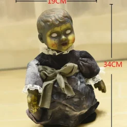 Ugly Dolls, Halloween Scary Doll Voice-activated Battery Powered Creepy Dolls Halloween Prop for Party Haunted House