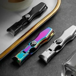 Ultra Sharp Stainless Steel Nail Clippers, Fingernail & Toenail Clippers Splash Proof Nail Clippers Luxury Nail Cutter for Thick Nails