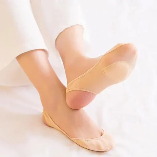Ultrathin Invisible Shallow Mouth Nonslip Silk Socks for Women
