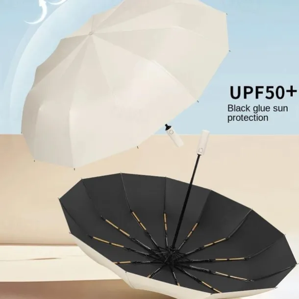 Umbrella for the Sun Automatic Folding Large High-quality Umbrella Rainproof And Windproof Strong Umbrella Family Entertainment Outdoor Rainproof And Sunscreen Dual-use Parasol