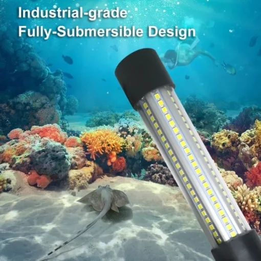 Underwater Fishing Light Submersible Fish Finder Lamp COB LED Innovative Compact Design with 5M Cable 1Pc