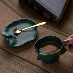 Unique Face Shaped Water Cup With Saucer, Creative Coffee Cup Set, Microwave And Dishwasher Safe