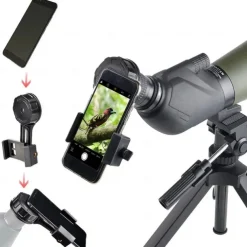 Universal Phone Lens Photography Adapter Mount Adjustable Phone Clip Bracket Telescope Phone Adapter for Binoculars Monocular