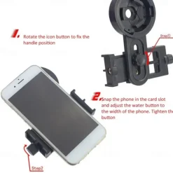 Universal Phone Lens Photography Adapter Mount Adjustable Phone Clip Bracket Telescope Phone Adapter for Binoculars Monocular