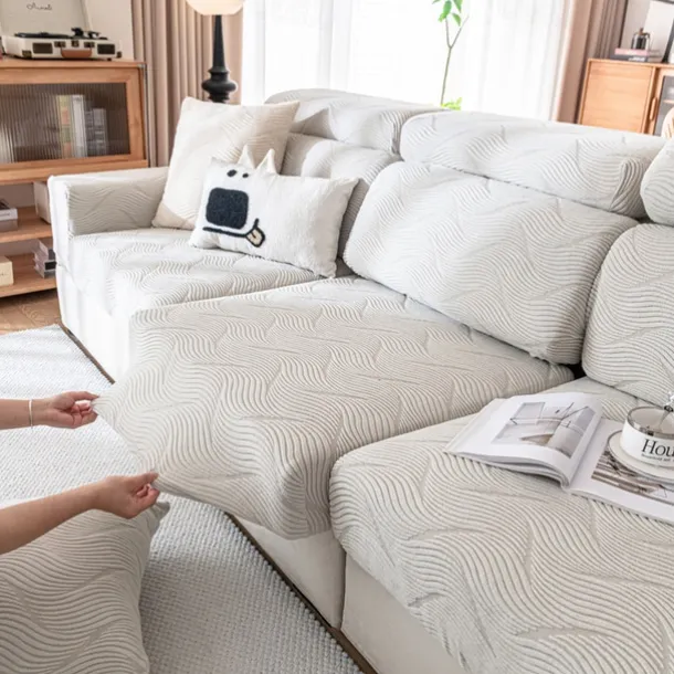 Universal stretch bird Plaid thickened jacquard all-inclusive sofa cushion cover