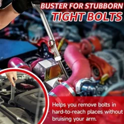 Universal Wrench Extender Tool Bar - Torque Adaptor Extension for Hard to Reach Areas, Ideal for Mechanics, Handyman, DIY