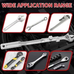 Universal Wrench Extender Tool Bar - Torque Adaptor Extension for Hard to Reach Areas, Ideal for Mechanics, Handyman, DIY
