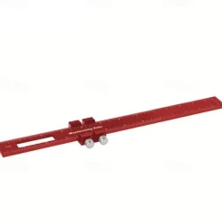Upgrade Your Woodworking with this Precision Pocket Ruler: Aluminum Slide Ruler with Inch and Metric Measurements, T-Type Scribing, and Square Layout Tool