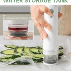 Upgraded Handheld Vacuum Sealer for Food, Portable Vacuum Sealer Machine with Auto-Stop & Detachable Filter, 5X Freshness Lock