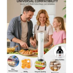 Upgraded Handheld Vacuum Sealer for Food, Portable Vacuum Sealer Machine with Auto-Stop & Detachable Filter, 5X Freshness Lock