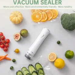 Upgraded Handheld Vacuum Sealer for Food, Portable Vacuum Sealer Machine with Auto-Stop & Detachable Filter, 5X Freshness Lock