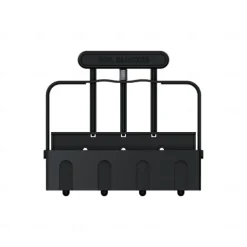 Upgraded Soil Blocker, Soil Block Maker with Comfortable Handel ABS 4 Cell Soil Blocking Tool for Seed Starting Germination