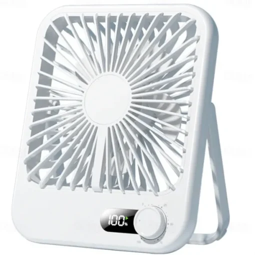 USB Desktop Fan - Ultra-Thin Portable Wind-Powered Charging, Summer Cooling Mini Fan, Portable Device, Super Quiet, Suitable for Home, Student Dorms, Bedside, Silent Ultra-Thin Desktop Fan