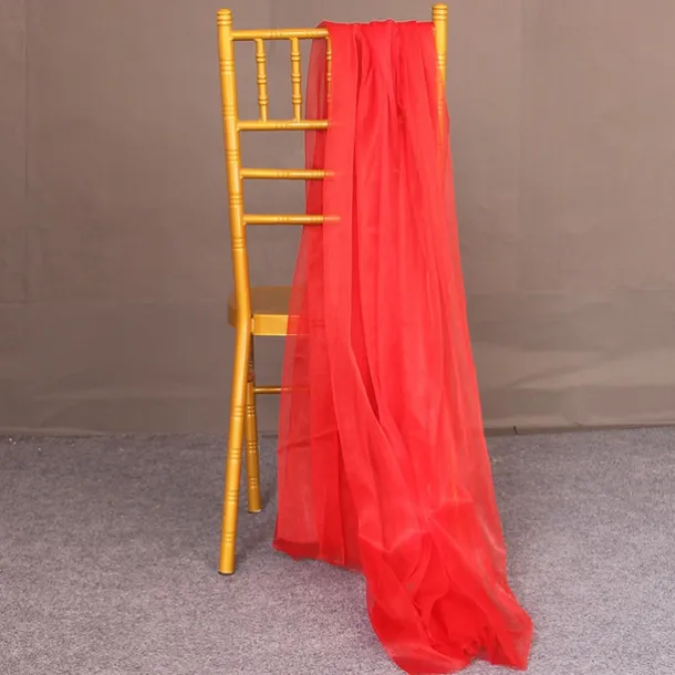 Valentine's Day Wedding White Veil Veil Drape Drapery Chair Back Veil Wedding Decoration Chair Back Veil Ceiling Veil Organza Mesh