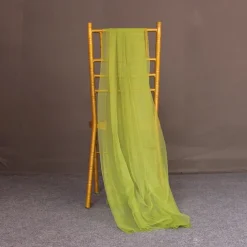 Valentine's Day Wedding White Veil Veil Drape Drapery Chair Back Veil Wedding Decoration Chair Back Veil Ceiling Veil Organza Mesh