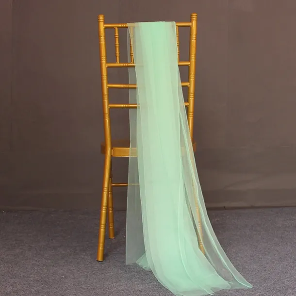 Valentine's Day Wedding White Veil Veil Drape Drapery Chair Back Veil Wedding Decoration Chair Back Veil Ceiling Veil Organza Mesh