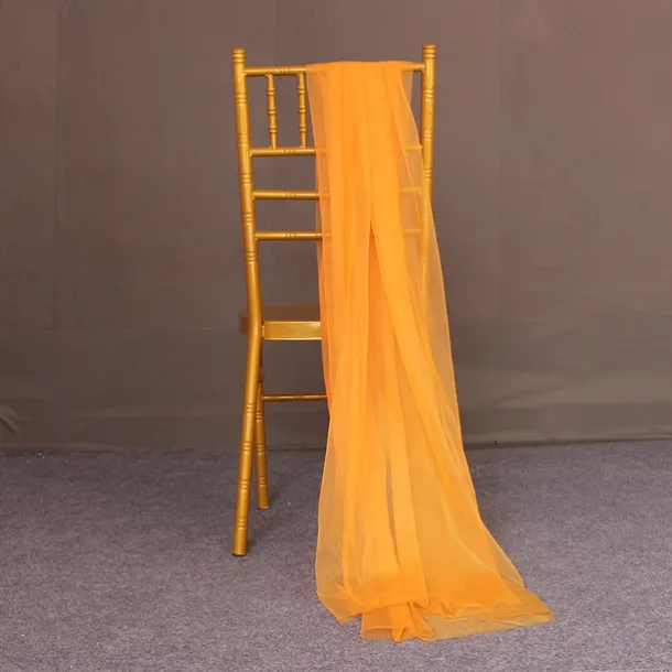 Valentine's Day Wedding White Veil Veil Drape Drapery Chair Back Veil Wedding Decoration Chair Back Veil Ceiling Veil Organza Mesh