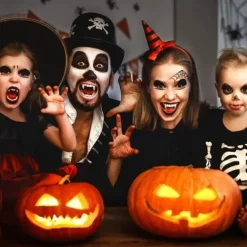 Vampire Teeth Dentures Fangs Horror False Teeth Cosplay Props Halloween Party Costume Props Party