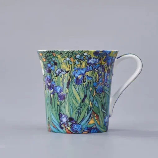 Van Gogh Bone China Mug - Creative and Artistic Ceramic Coffee Cup with Famous Oil Painting Design - Unique Gift Boxed Porcelain Mug for Home Use