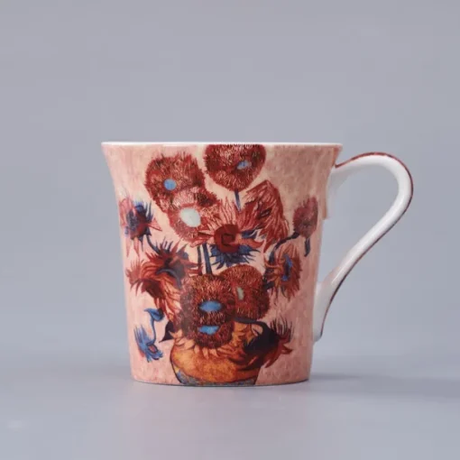 Van Gogh Bone China Mug - Creative and Artistic Ceramic Coffee Cup with Famous Oil Painting Design - Unique Gift Boxed Porcelain Mug for Home Use