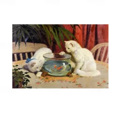 Van Gogh Painting Placemats Woven Placemat Vinyl Washable Heatproof Stain Resistant Mats PVC Placemats for Table Dining Office Kitchen Hotel Home Decor