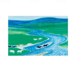 Van Gogh Painting Placemats Woven Placemat Vinyl Washable Heatproof Stain Resistant Mats PVC Placemats for Table Dining Office Kitchen Hotel Home Decor