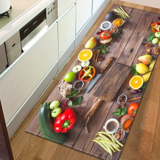 Vegetables Area Rug Kitchen Mat Non-Slip Oil Proof Floor Mat Livingroom Rug Indoor Outdoor Mat Bedroom Decor Bathroom Mat Entrance Rug Door Mat