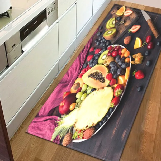 Vegetables Area Rug Kitchen Mat Non-Slip Oil Proof Floor Mat Livingroom Rug Indoor Outdoor Mat Bedroom Decor Bathroom Mat Entrance Rug Door Mat