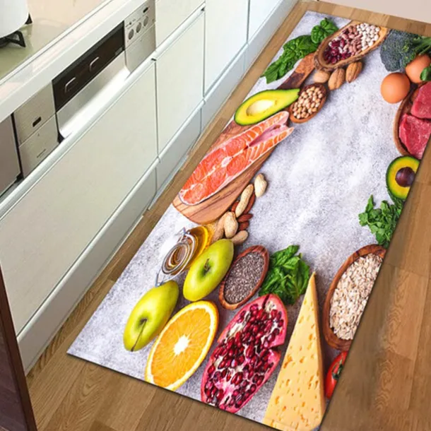 Vegetables Area Rug Kitchen Mat Non-Slip Oil Proof Floor Mat Livingroom Rug Indoor Outdoor Mat Bedroom Decor Bathroom Mat Entrance Rug Door Mat