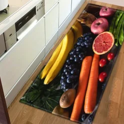 Vegetables Area Rug Kitchen Mat Non-Slip Oil Proof Floor Mat Livingroom Rug Indoor Outdoor Mat Bedroom Decor Bathroom Mat Entrance Rug Door Mat