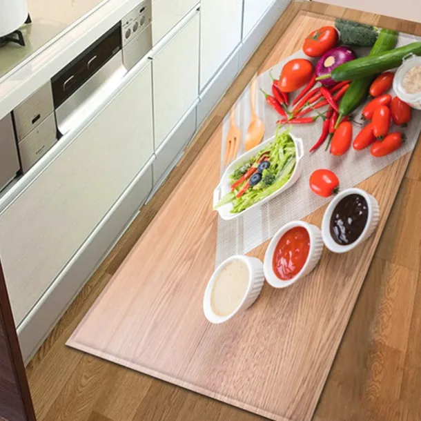 Vegetables Area Rug Kitchen Mat Non-Slip Oil Proof Floor Mat Livingroom Rug Indoor Outdoor Mat Bedroom Decor Bathroom Mat Entrance Rug Door Mat