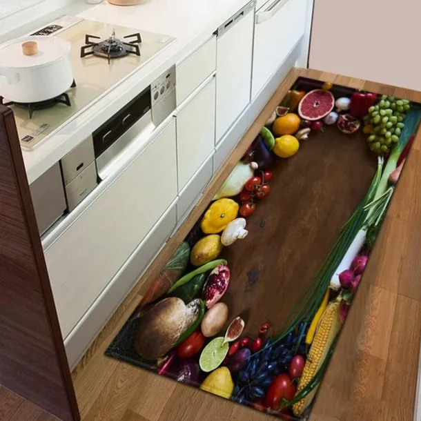 Vegetables Area Rug Kitchen Mat Non-Slip Oil Proof Floor Mat Livingroom Rug Indoor Outdoor Mat Bedroom Decor Bathroom Mat Entrance Rug Door Mat