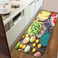 Vegetables Area Rug Kitchen Mat Non-Slip Oil Proof Floor Mat Livingroom Rug Indoor Outdoor Mat Bedroom Decor Bathroom Mat Entrance Rug Door Mat