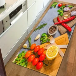 Vegetables Area Rug Kitchen Mat Non-Slip Oil Proof Floor Mat Livingroom Rug Indoor Outdoor Mat Bedroom Decor Bathroom Mat Entrance Rug Door Mat