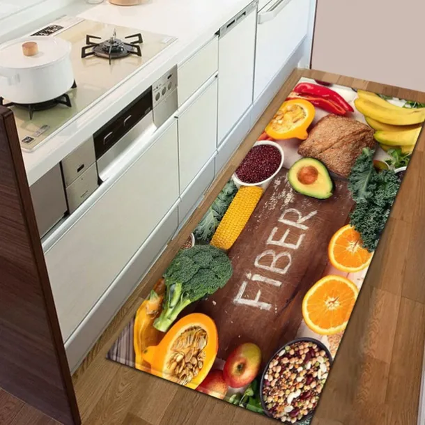Vegetables Area Rug Kitchen Mat Non-Slip Oil Proof Floor Mat Livingroom Rug Indoor Outdoor Mat Bedroom Decor Bathroom Mat Entrance Rug Door Mat