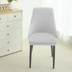 Velvet Chair Slipcover Elastic And Soft Chair Protector For Home Decor
