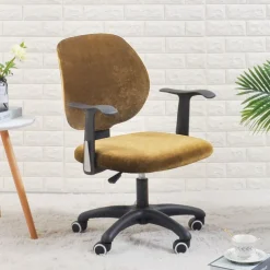Velvet Office Chair Cover Soft and Luxurious Slipcover Perfect for Protecting and Enhancing Your Office Chair Adds a Touch of Elegance and Comfort to Your Workspace Decor