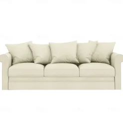 Velvet 3-Seat Sofa Cover Solid Color Quilted Velvet Slipcovers GRONLcover LITB PRIME cover
